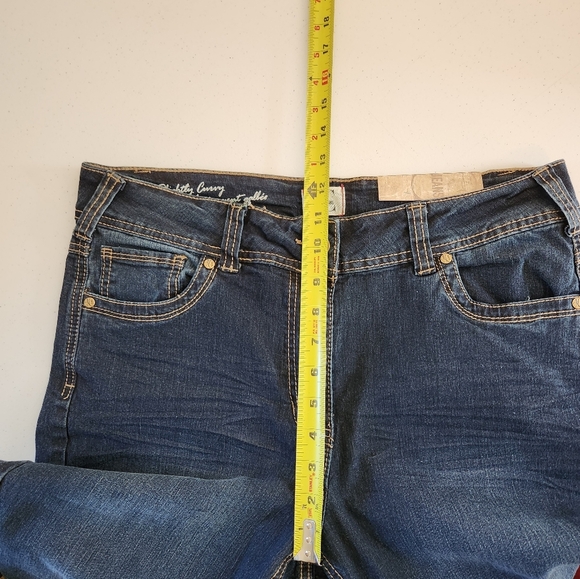 Penningtons Bootcut Jeans DC Dark Wash Stretchy High Waisted Rise Long Tall New - Picture 12 of 14